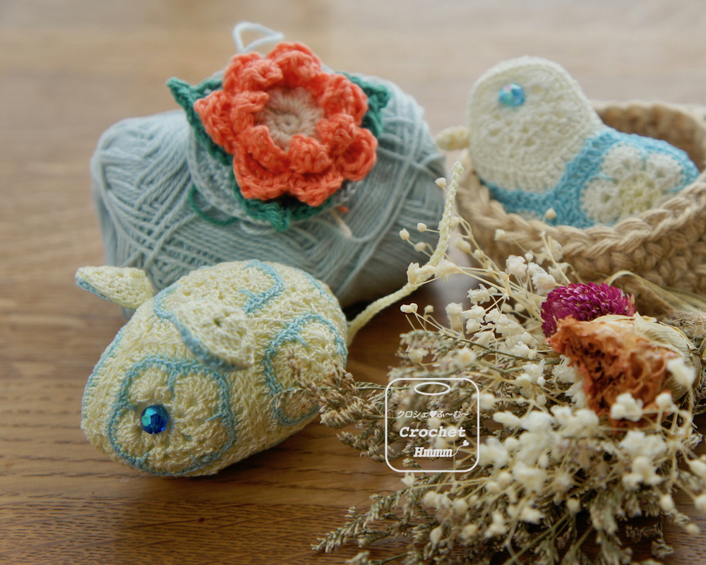 African Flower motif Amigurumi (Rat)